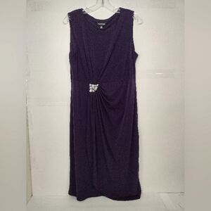 Karina Elegant Purple Dress with Embellishment Size (14)
